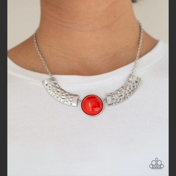 Paparazzi Egyptian Spell red - Necklace - Picture 8 of 8